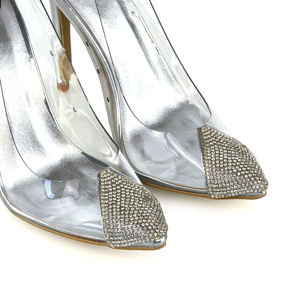 diamante high heels