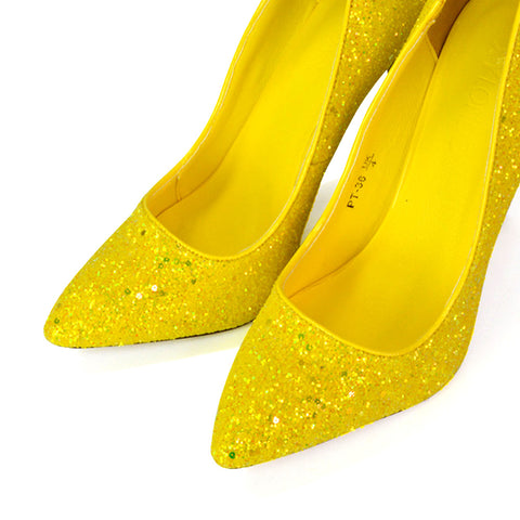 yellow heels