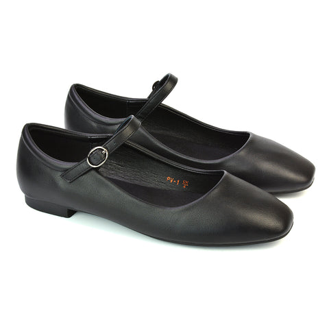 black ballerina shoes