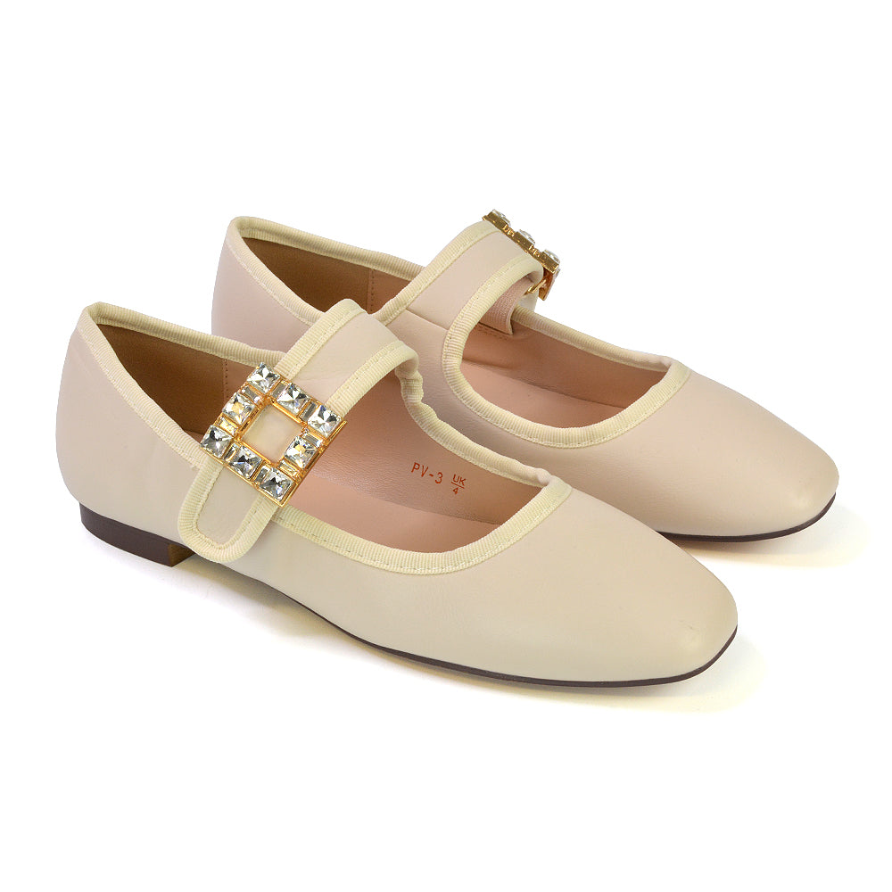 nude bridal flats