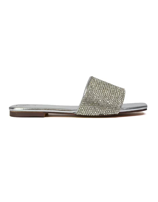 silver sandals