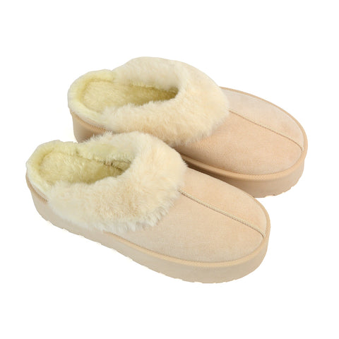 beige slippers