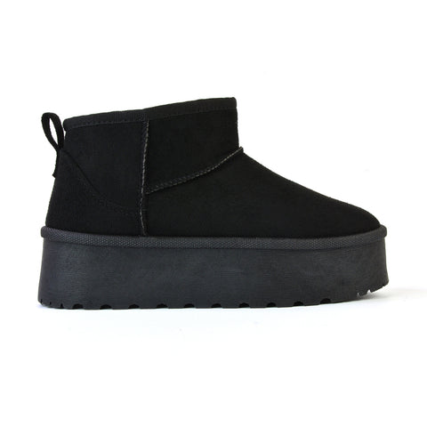 black flatform boots