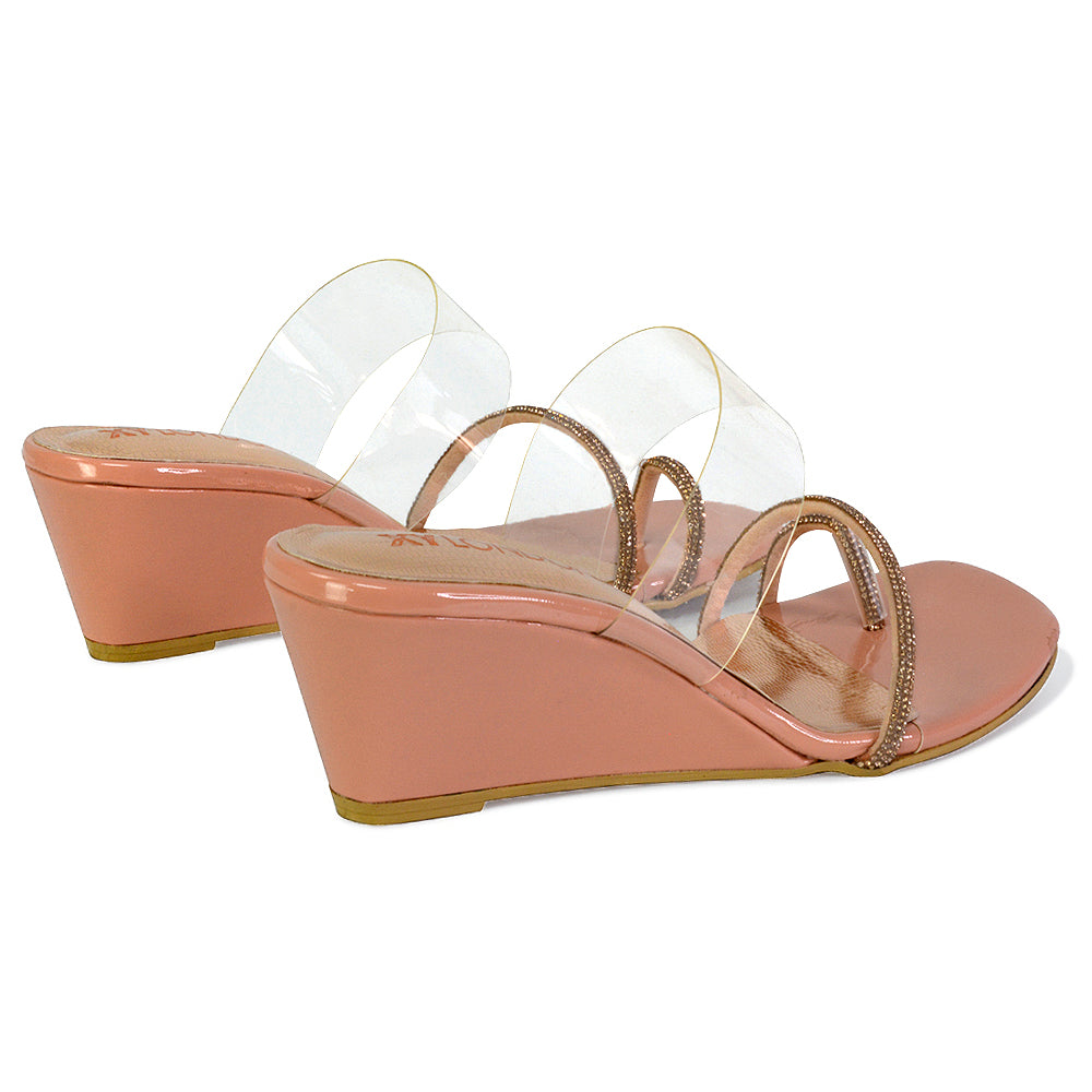 beige wedge sandals