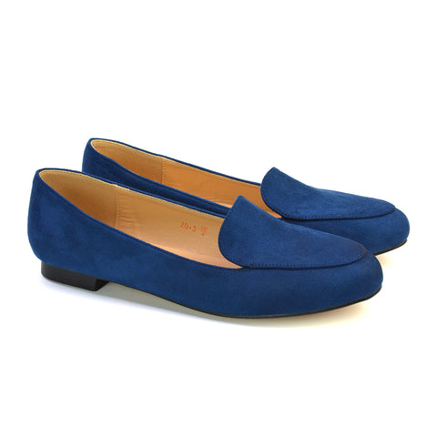 navy ballerina pumps