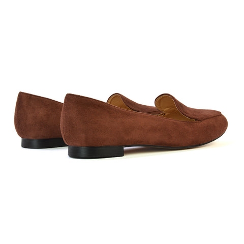 tan loafers