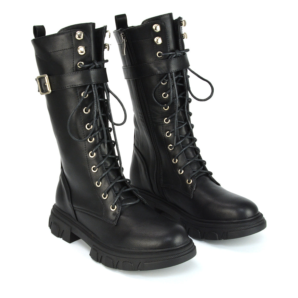Black Flat Boots