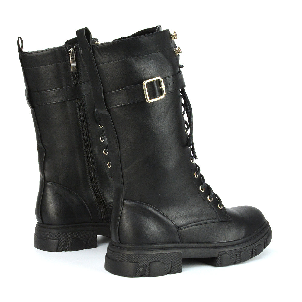 Black Synthetic Leather UK 4 | EU 37 | US 6 | XY London